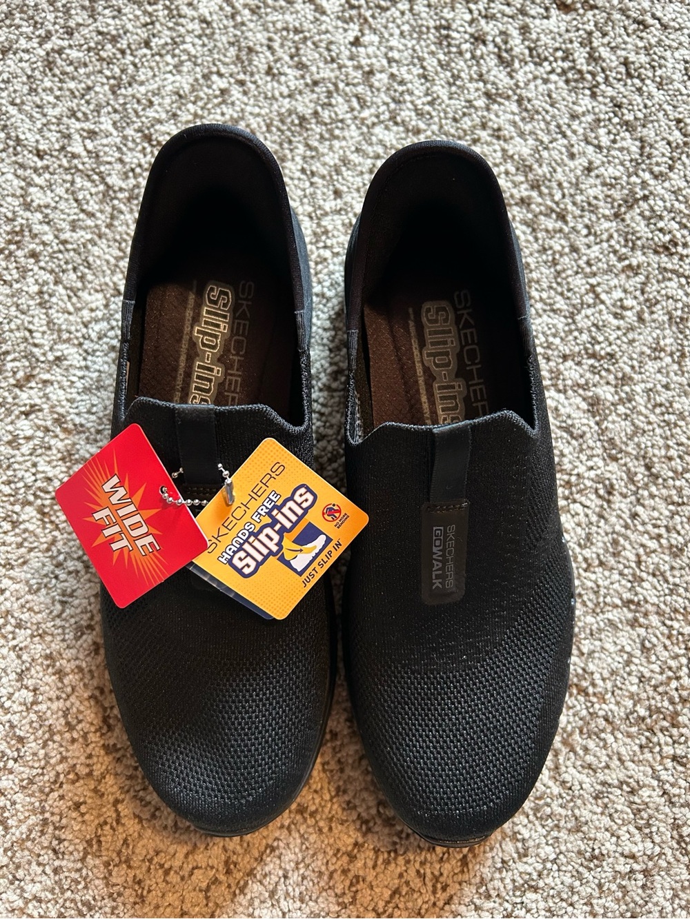 Skechers GoWalk 6 triple black hands free with hyper pillars women's size 9 Wide - Picture 5 of 9